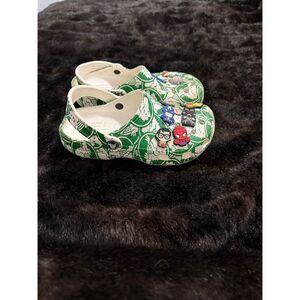 CROCS CLASSIC DUKE PRINT CLOG GREEN boys girls 3